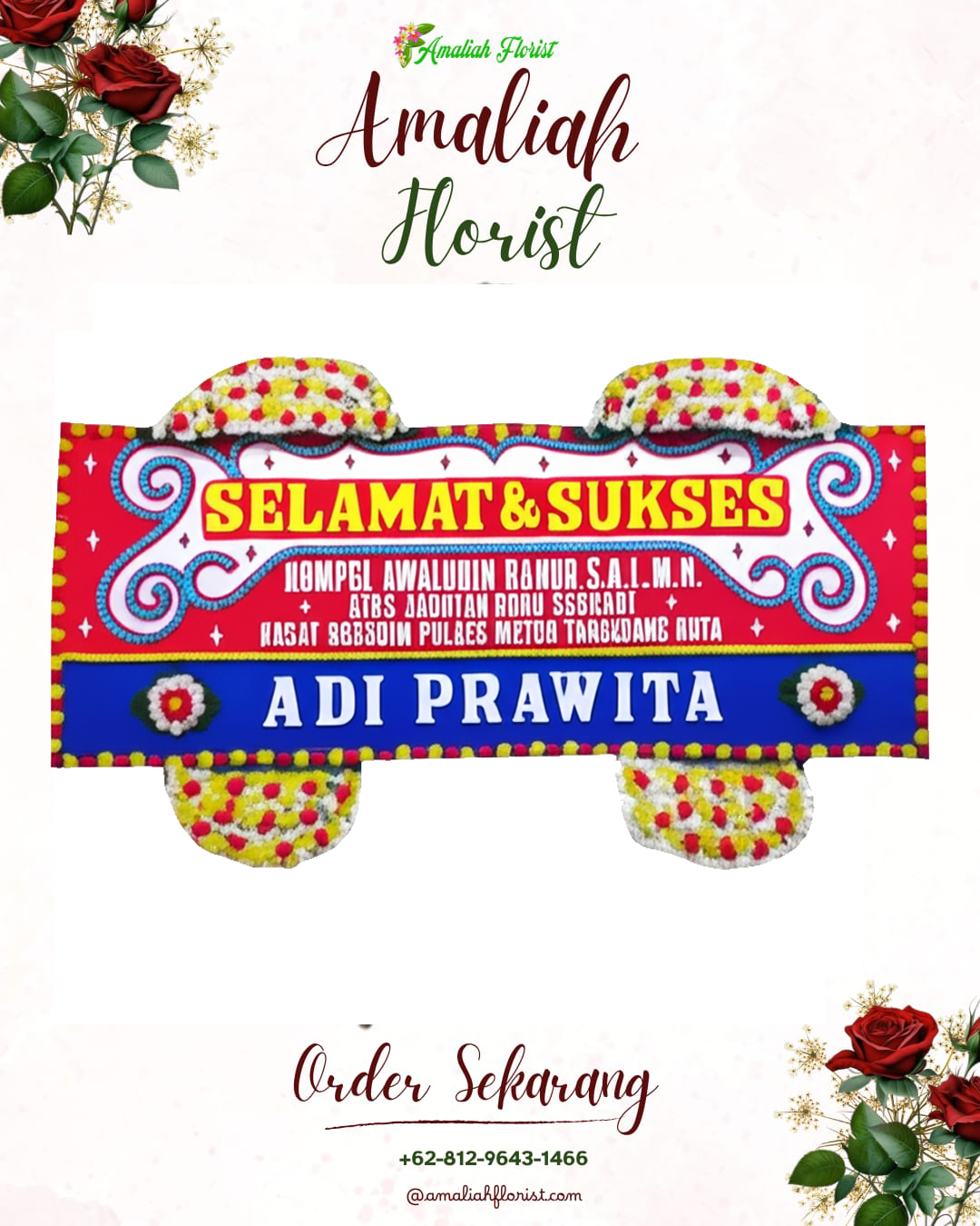 Papan Bunga Ucapan Selamat Jiwan