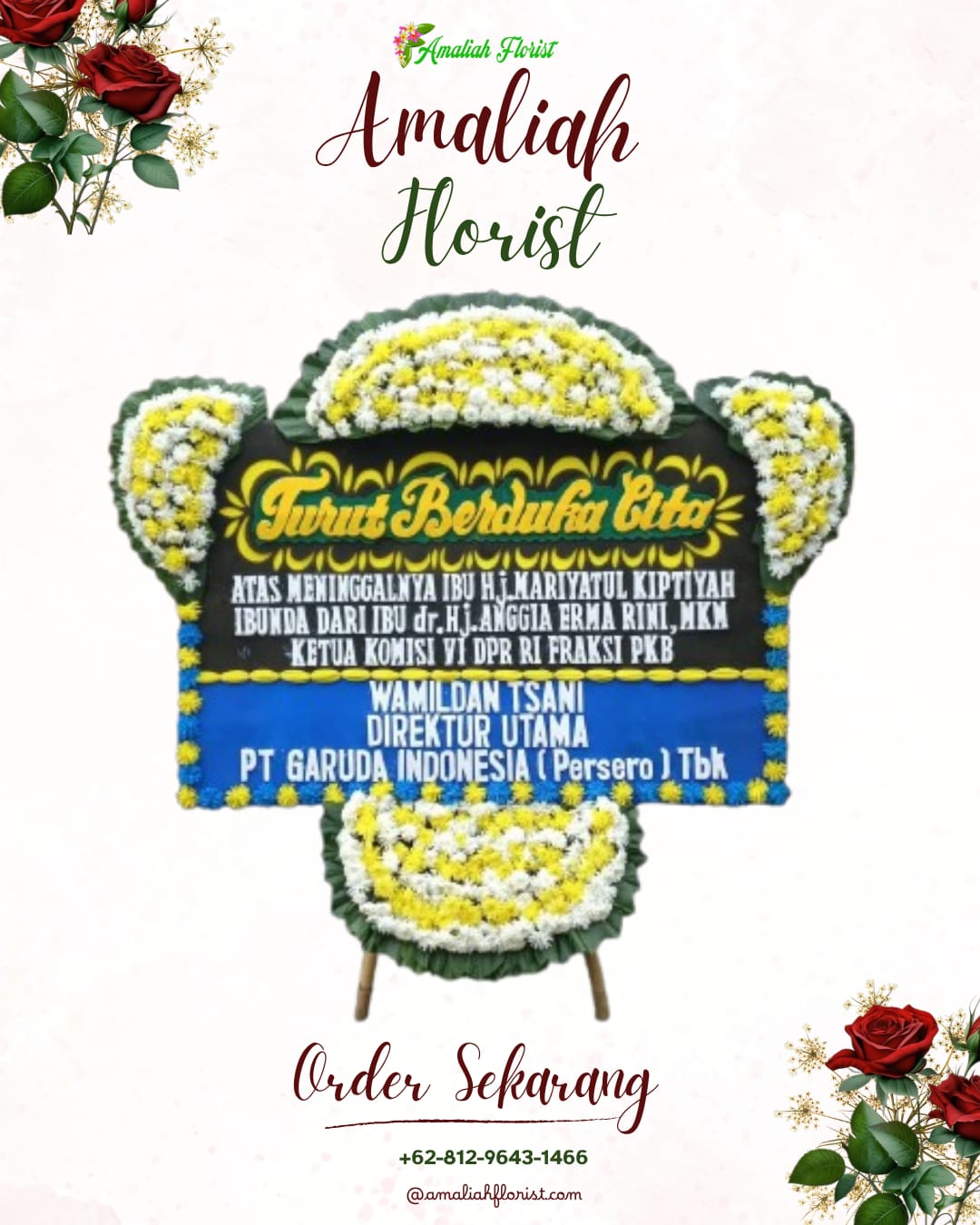 Papan Bunga Duka Jiwan